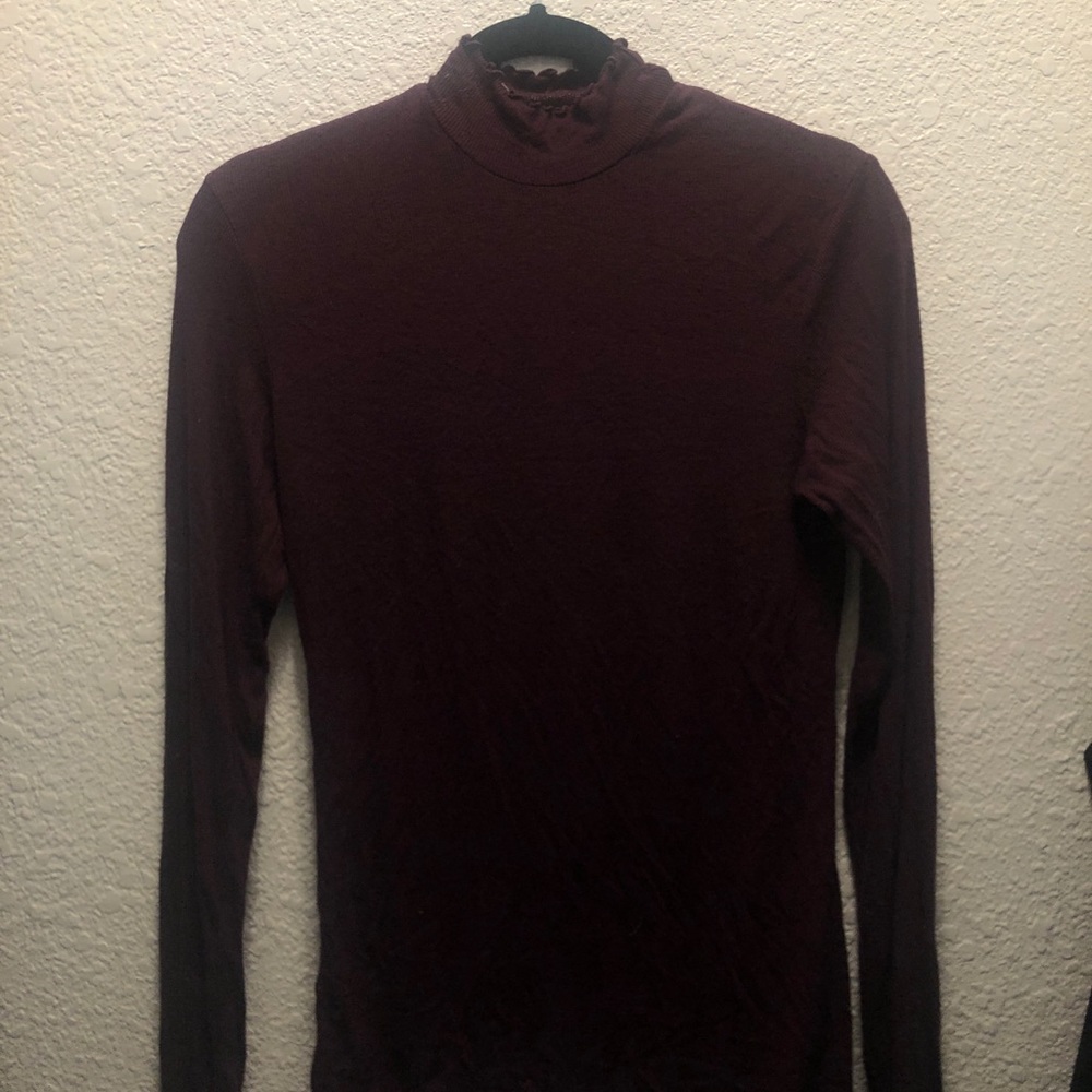 GAP fitted turtleneck (purple)